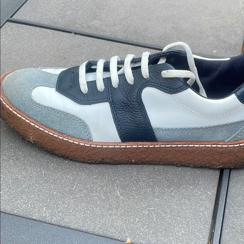ED - Ellen Stylish Blue and White Sneakers Danby 3 - Picture 11 of 14